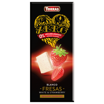 Czekolada-biała-z-truskawkami-bez-dodatku-cukru-Zero-Torras-125g
